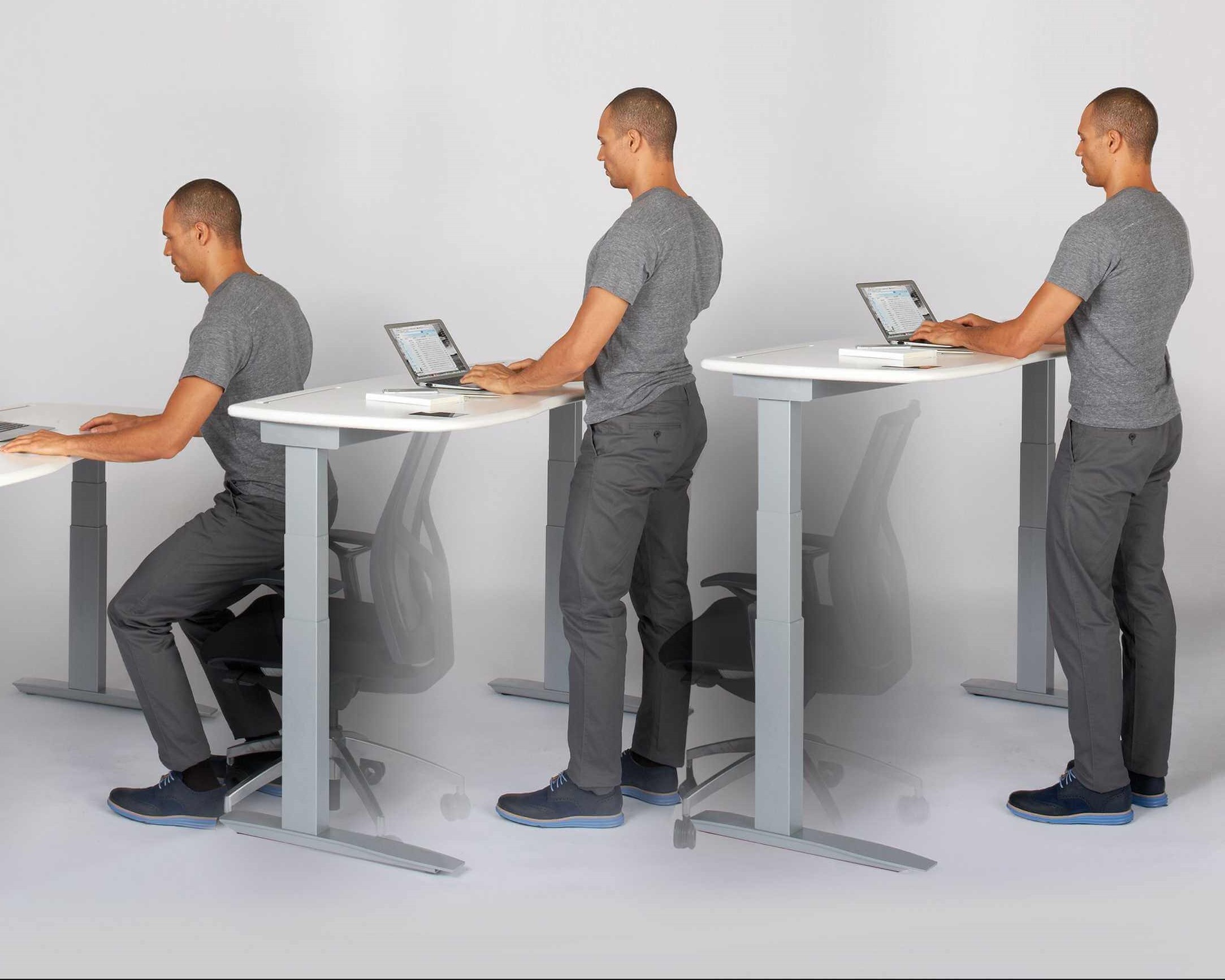 STANDING IS THE NEW SITTING AT THE APPLE PARK