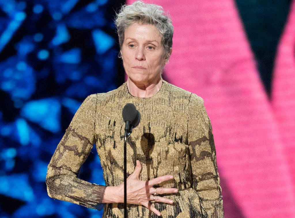 AND THE OSCAR GOES TO FRANCES McDORMAND FOR INCLUSION RIDER