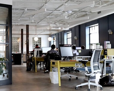 Open office designs boost employee satisfaction 