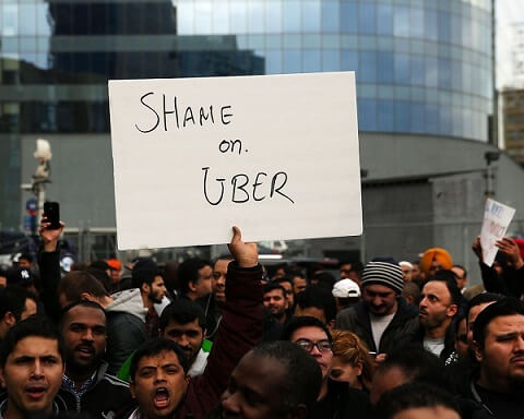 DISCONTENT UBER DRIVERS WARN A 12-HOUR SHUTDOWN