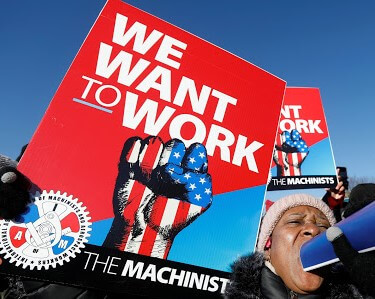 FURLOUGHED FEDERAL WORKERS SHOUT 'STOP THE SHUTDOWN' AS LIVING WAGE FREE GETS TOUGH